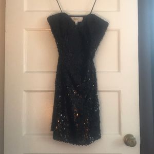 Mark&James Badgley Mischka strapless sequin dress